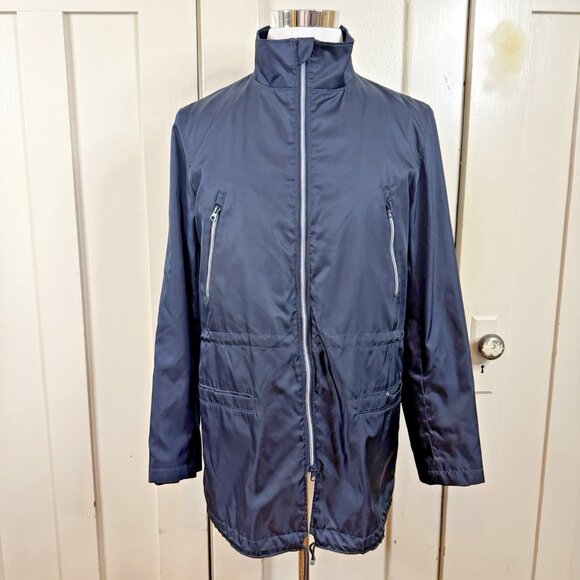 Club Monaco Blue Full-Zip Lightweight Navy Blue Jacket Size Medium M Anorak - Picture 1 of 6